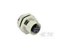 M12 Mtl FEMALE PNL CONN. Sldr Rear (Hex), Pack of 50 pieces